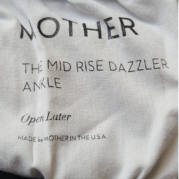 MOTHER The Mid‎ Rise Dazzler in Open Later Gray Busted Knee 1686-734 Women's 28 - Picture 12 of 16